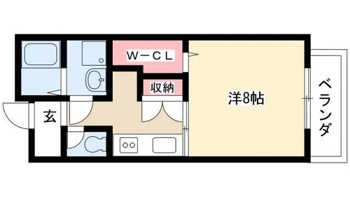 ベルコリーヌ八事山【201号室】の間取り