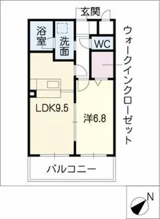 サングレイス【1階】の間取り