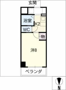 星ヶ丘GODIVA【4階】の間取り