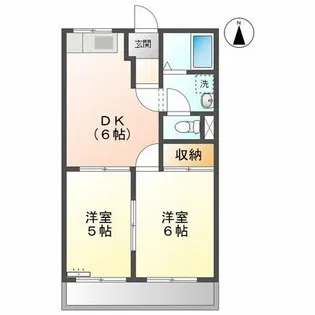 コーポ光【302号室】の間取り