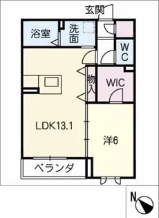 めぞん池下【1階】の間取り
