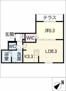 Livion川名【1階】の間取り