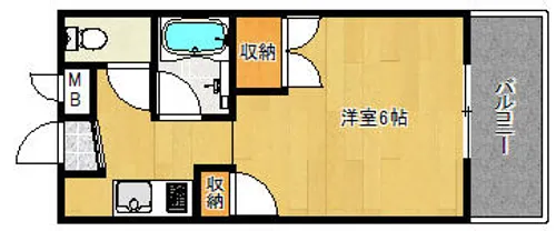 エスパーズ26【408号室】の間取り