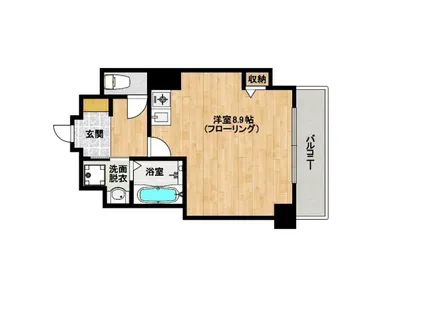 LuxHAKATA【406号室】の間取り
