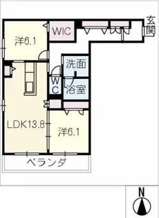 セリシール ビジュ【2階】の間取り