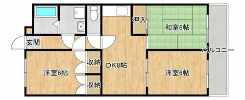 センリハイツ【103号室】の間取り