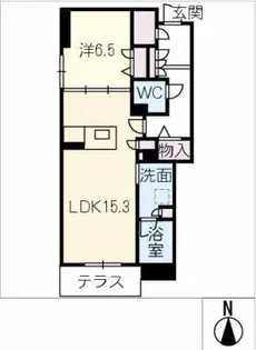 シャトーグラン【1階】の間取り