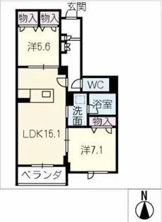 シャトーグラン【3階】の間取り