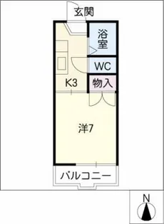 ノーブル多津美【2階】の間取り