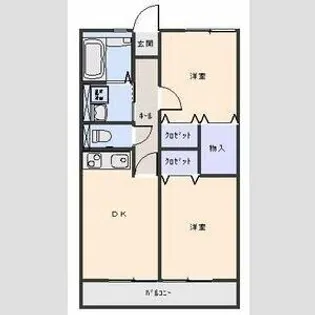 ドミール小幡【2階】の間取り