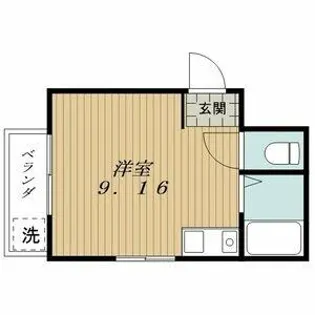 メゾン伊勢山【202号室】の間取り