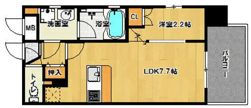 サニークレスト大濠公園【3階】の間取り