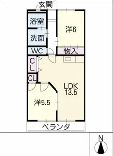 メゾン・ソレイユ【4階】の間取り