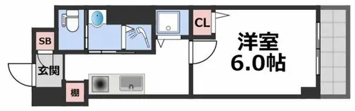 ロイヤルハイツ新深江【4階】の間取り