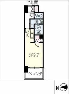 エルスタンザ黒川【9階】の間取り