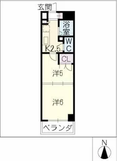 ナチュレ 一幸Ⅰ【8階】の間取り