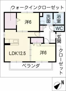 リヴィエ【3階】の間取り