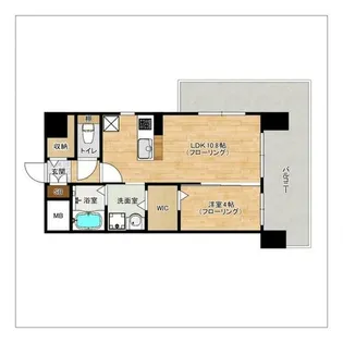 el coco 六ツ角【304号室】の間取り