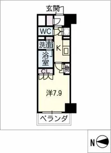 パークアクシス名駅南グランデ【5階】の間取り
