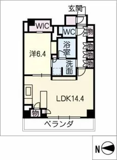 パークアクシス名駅南グランデ【11階】の間取り