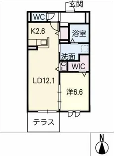 コンフォート相生山【1階】の間取り
