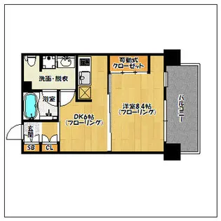 レジデンシャルヒルズインペリアルスイート【8階】の間取り