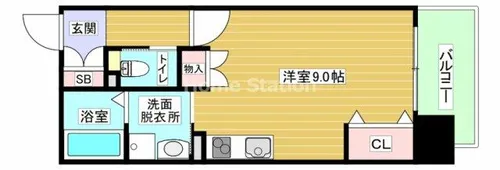 大阪府大阪市此花区西九条3丁目【マンション】の間取り