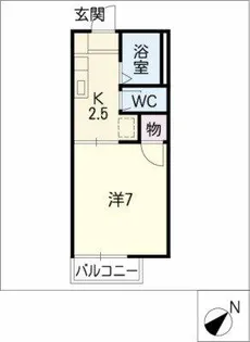 ドミール諸ノ木【2階】の間取り