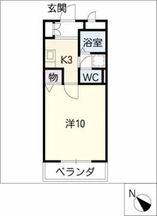 クレセールミユキ【2階】の間取り
