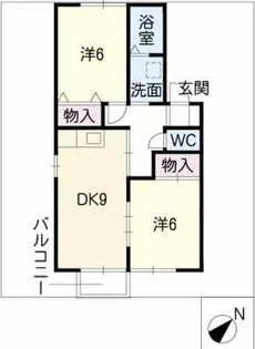 カーサ クワットロ【1階】の間取り