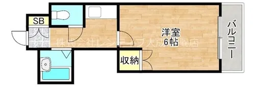 サーモコンハイツ巽北【1階】の間取り