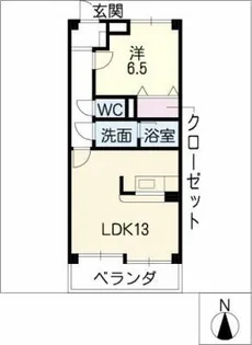 アートヒルズ高社【1階】の間取り