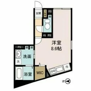 リヴシティ中村公園【4階】の間取り