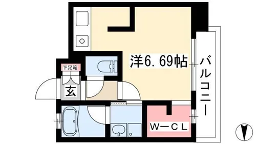 MINA葵【1202号室】の間取り