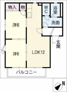 コートビレッジ高須AB【1階】の間取り