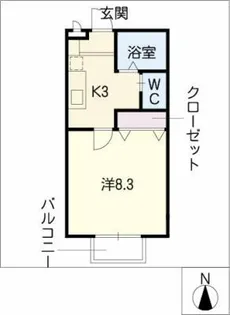 クレイドル【2階】の間取り