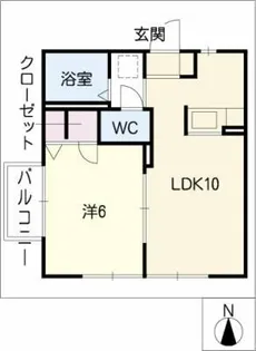 菜の花コーポ【2階】の間取り