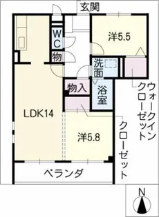 シャトー犬山【3階】の間取り
