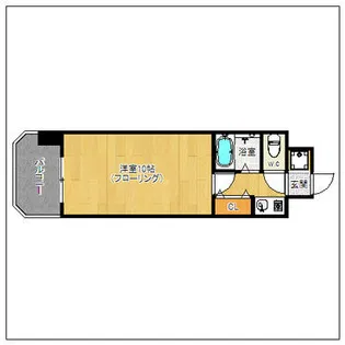 ソレアード薬院【8階】の間取り