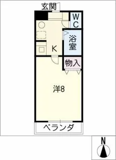 エクセランス小池 Ⅱ【1階】の間取り