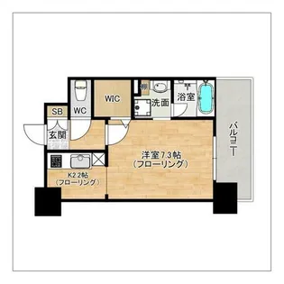 エンクレスト薬院NOBLE【5階】の間取り