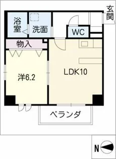シェルジェ覚王山【4階】の間取り
