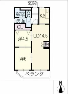 グレイス本山【3階】の間取り