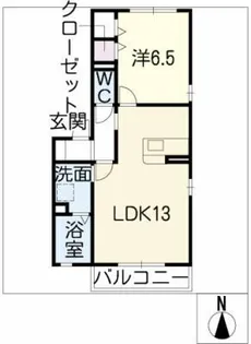 シャンポール【1階】の間取り