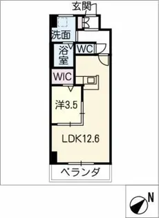 Diamante Luogo【5階】の間取り