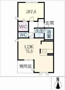プレゼンス・パークN【1階】の間取り