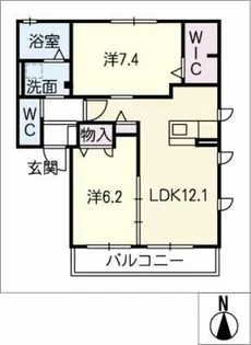 ネオステージ大清水【2階】の間取り
