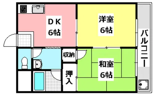 アイボリーハウス【2階】の間取り