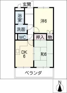 セピアパレス【2階】の間取り