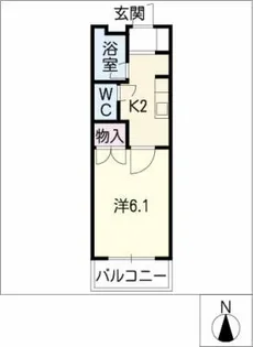ルミナス高根【1階】の間取り